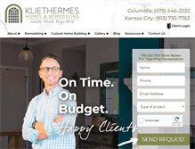 Tablet Screenshot of kliethermes.com